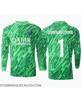 Paris Saint-Germain Gianluigi Donnarumma #1 Portiere Maglia Gara Casa Repliche 2024-25 Maniche Lunghe